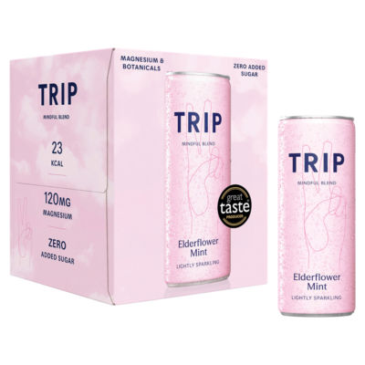 Trip Cbd Elderflower Mint 4 X 250Ml