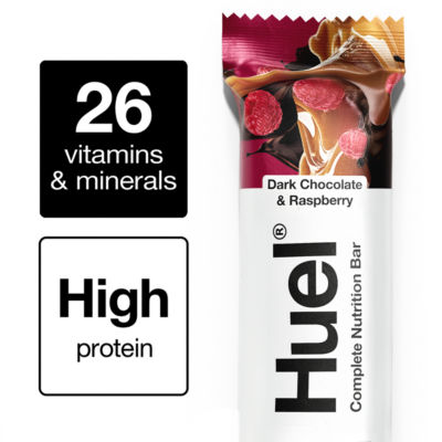 Huel Dark Chocolate & Raspberry Flavour Complete Nutrition Bar 55g