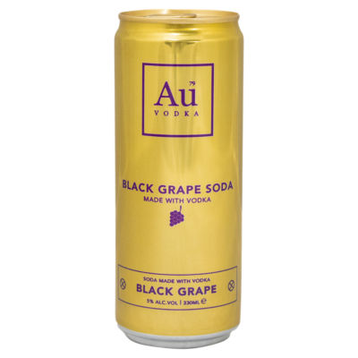Au Vodka Black Grape Soda 330ml