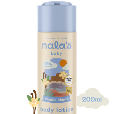 Nala's Baby Vanilla Cloud Body Lotion with Oats, Coconut & Hibiscus 200ml