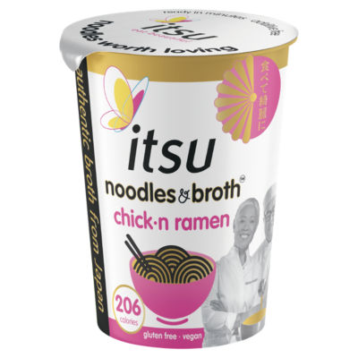 Itsu Chickn Ramen Instant Noodles & Broth Pot 64G