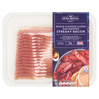 Farmer's Choice Frozen Smoked Streaky Bacon 400G - United Arab Emirates