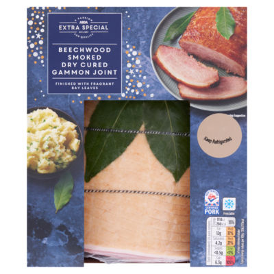 ASDA Extra Special Extra Special Beechwood Smoked Dry Cured Gammon Joint 1.5kg