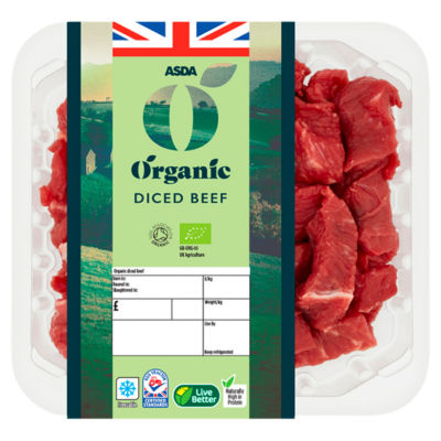 ASDA Organic Diced Beef