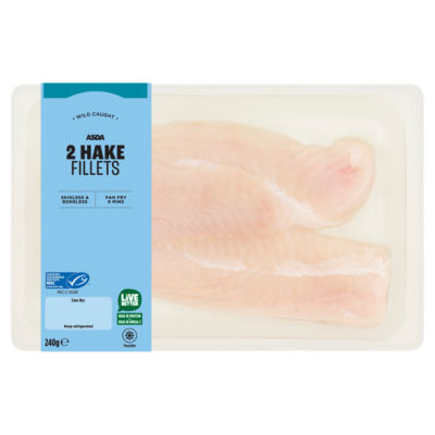 ASDA 2 Hake Fillets 240g