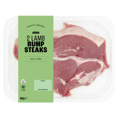 ASDA 2 Tender Lamb Rump Steaks 300g