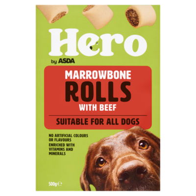 Hero by ASDA Hero by  Marrowbone Rolls with Beef 500g
