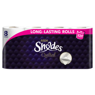 ASDA Shades Shades Quilted 8 Long-Lasting Rolls