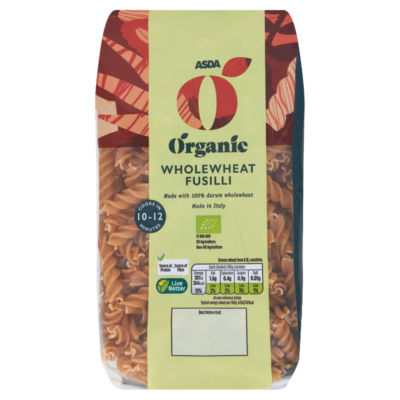 ASDA Organic Organic Wholewheat Fusilli 500g