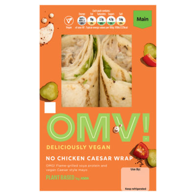OMV! Deliciously Vegan Plant Based by OMV! No Chicken Caesar Wrap