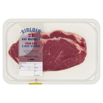 ASDA Sirloin Thin Cut 2 Beef Steaks