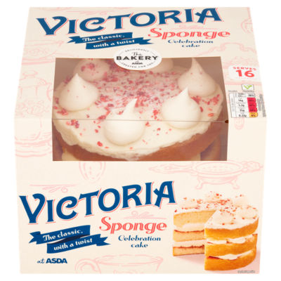 The BAKERY at ASDA The Bakery Victoria Sponge Celebration Cake