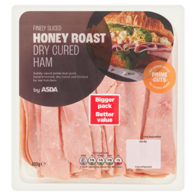 ASDA Finely Sliced Honey Roast Dry Cured Ham 400g
