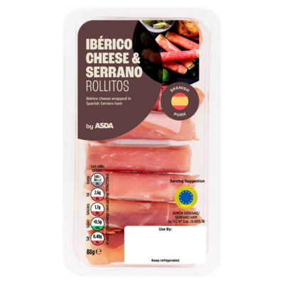 ASDA Ibérico Cheese & Serrano Rollitos 88g