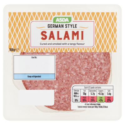 ASDA German Style Salami 100g