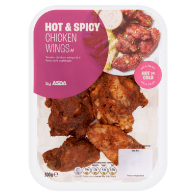 ASDA Hot & Spicy Chicken Wings 300g
