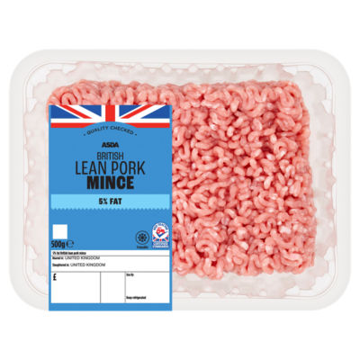 ASDA Succulent Lean Pork Mince 5% Fat 500g