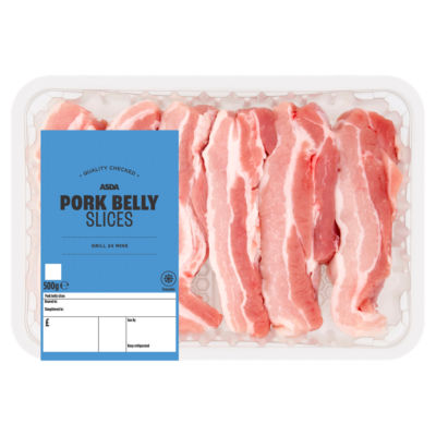 ASDA Pork Belly Slices 500g