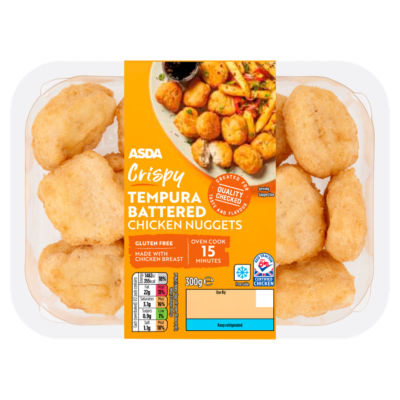ASDA Crispy Tempura Battered Chicken Nuggets 300g