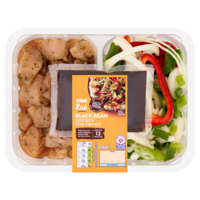 ASDA Rich Black Bean Chicken Stir-Fry Kit