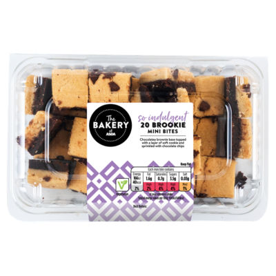 The BAKERY at ASDA The Bakery 20 So Indulgent Brookie Mini Bites