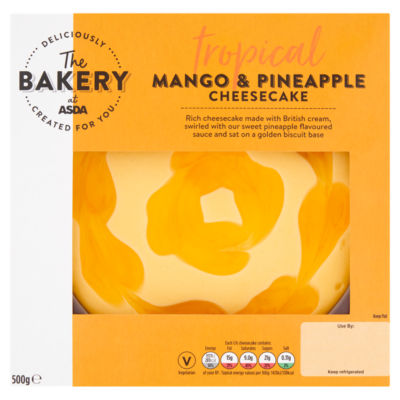 The BAKERY at ASDA The Bakery Tropical Mango & Pineapple Cheesecake 500g