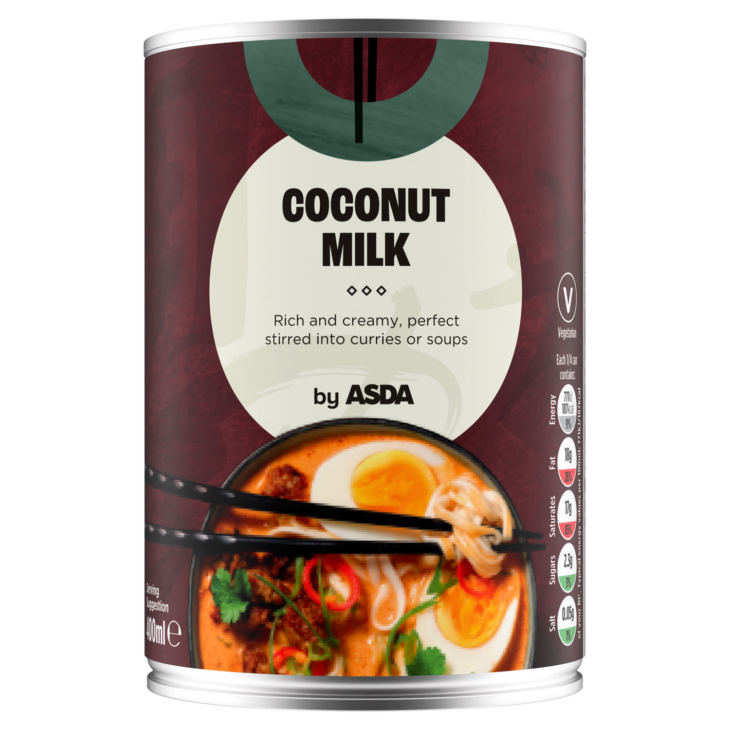 ASDA Canned Coconut Milk 400ml