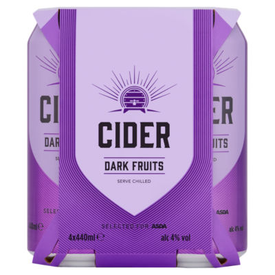 ASDA Cider Dark Fruits 4 x 440ml