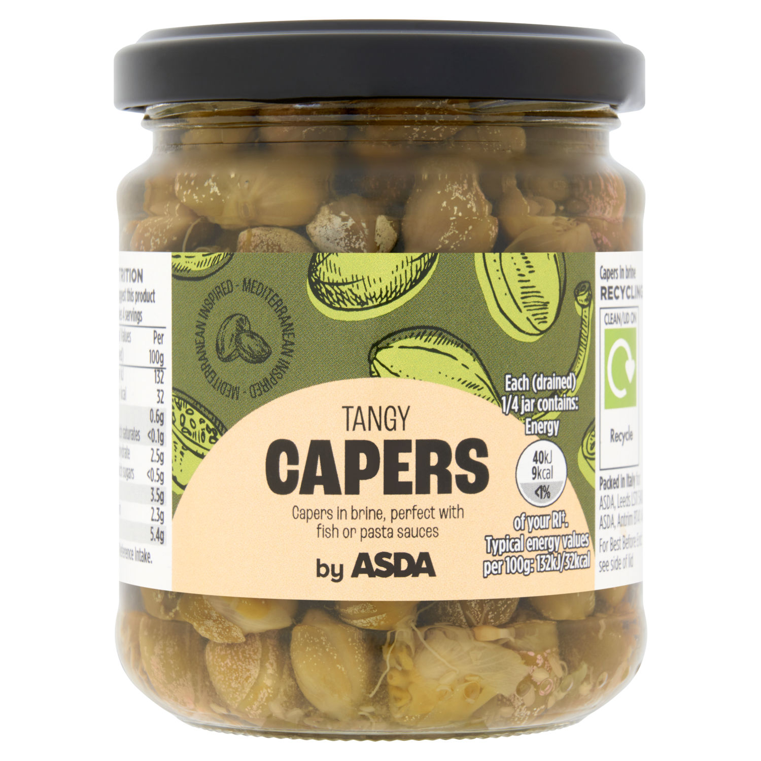 ASDA Tangy Capers in Brine 190g