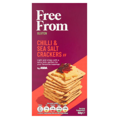 Free From by ASDA Chilli & Sea Salt Crackers 160g