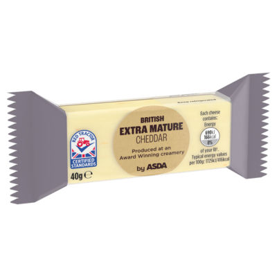 ASDA British Extra Mature Cheddar Cheese 40g