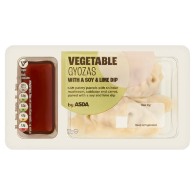 ASDA Vegetable Gyozas with a Soya & Lime Dip 75g - ASDA Groceries