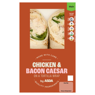 ASDA Chicken & Bacon Caesar Wrap