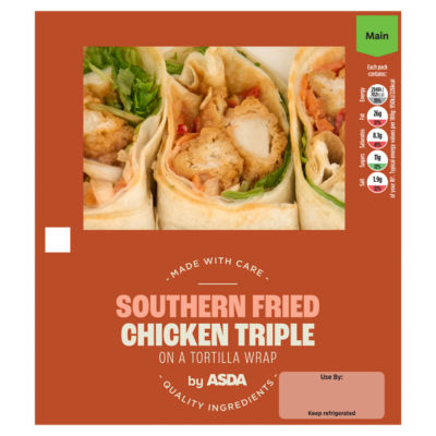 ASDA Southern Fried Chicken Triple Wrap