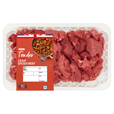 ASDA Tender Lean Diced Beef 700g
