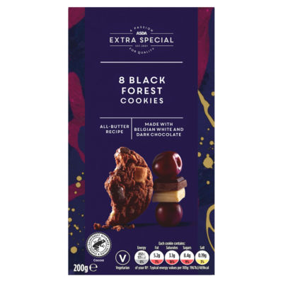 ASDA Extra Special Extra Special 8 Black Forest Cookies 200g