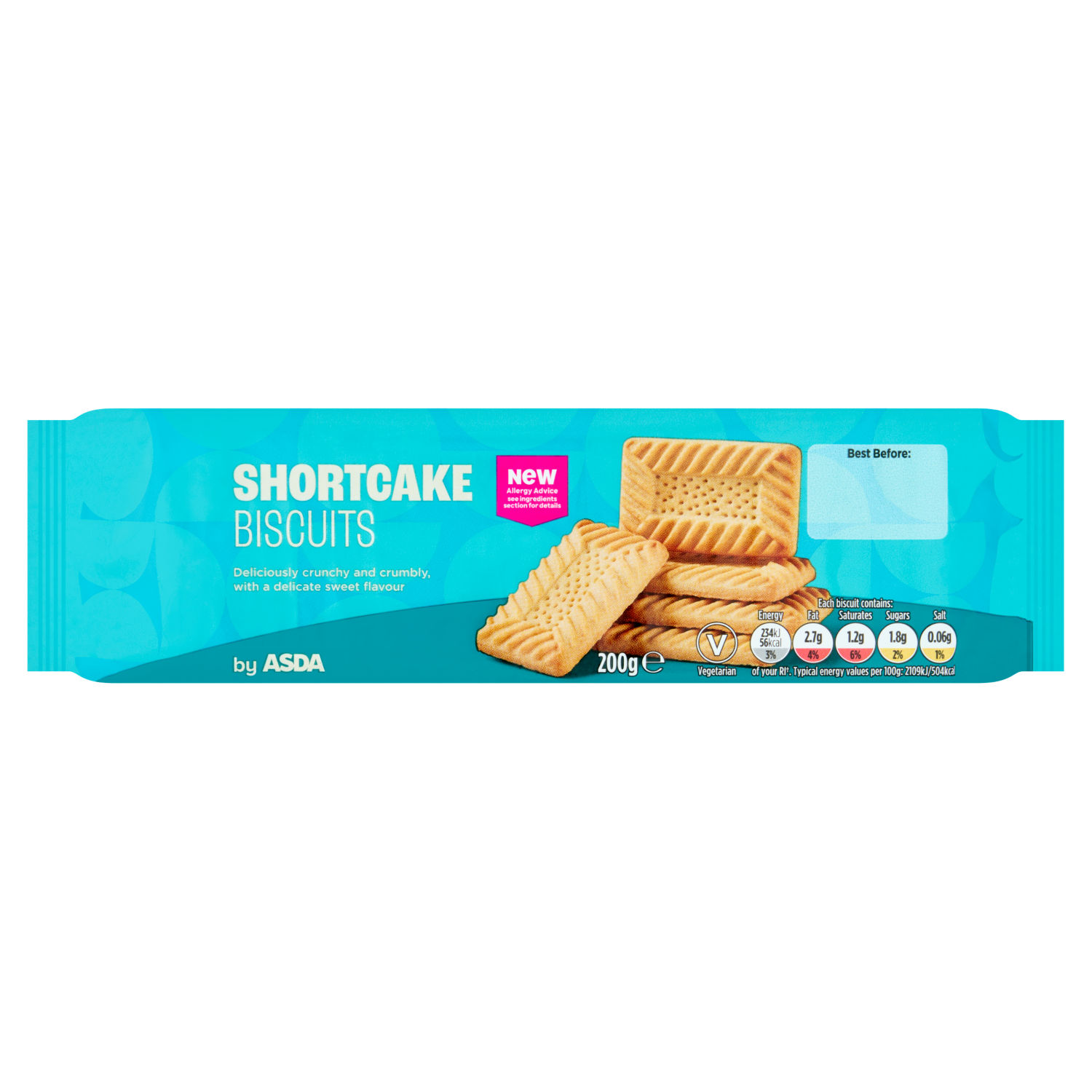 ASDA Shortcake Biscuits 200g Sweet Crumbly Treat