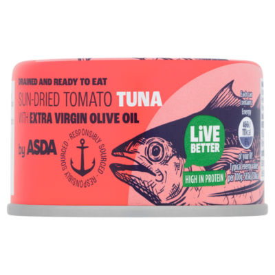 ASDA Sun-Dried Tomato Tuna with Extra Virgin Olive Oil 80g
