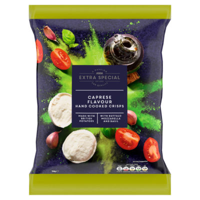 ASDA Extra Special Extra Special Caprese Flavour Hand Cooked Crisps 150g