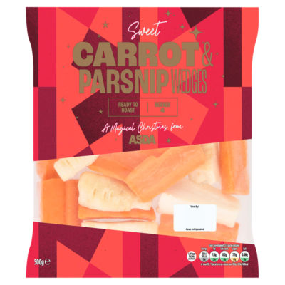 ASDA Sweet Carrot & Parsnip Wedges 500g