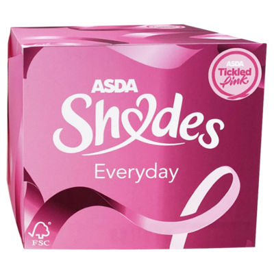 ASDA Shades Tickled Pink Everyday Decorated Cube Tissues