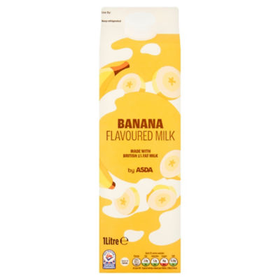 ASDA Banana Flavoured Milk 1 Litre