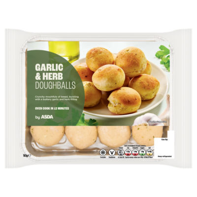 ASDA Garlic & Herb Doughballs 165g