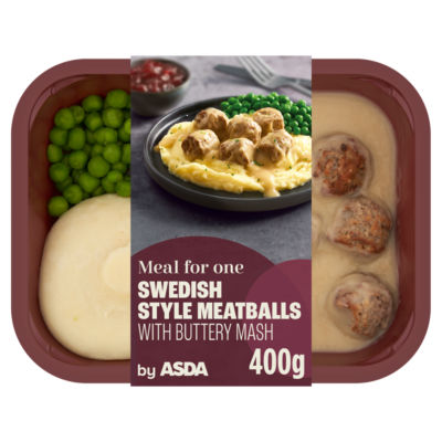 ASDA Swedish Style Meatballs with Buttery Mash 400g