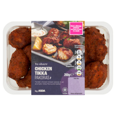 ASDA to Share Chicken Tikka Pakoras 200g