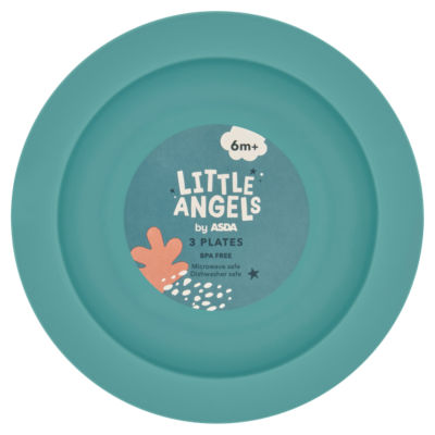 LITTLE ANGELS by ASDA Little Angels 3 Plates 6m+