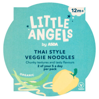 LITTLE ANGELS by ASDA Little Angels by  Organic Thai Style Veggie Noodles 12m+ 200g