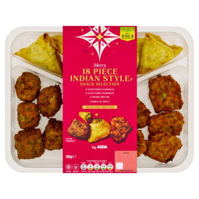 ASDA 18 Merry Piece Indian Style Snack Selection 390g