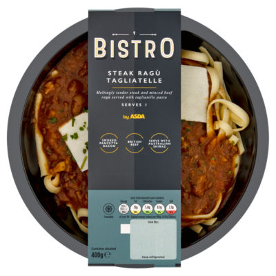 Bistro by ASDA Steak Ragù Tagliatelle 400g
