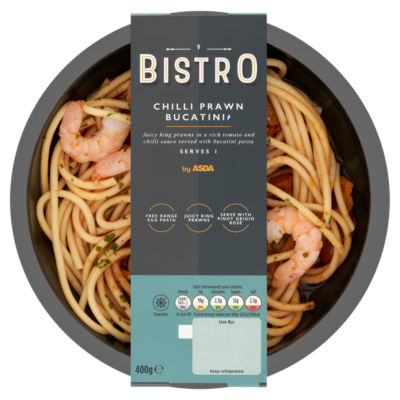 Bistro by ASDA Chilli Prawn Bucatini 400g